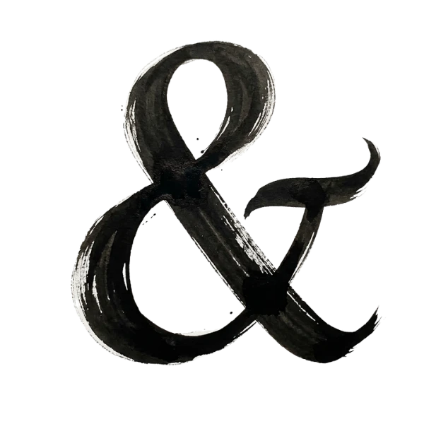 Ampersand brush mark