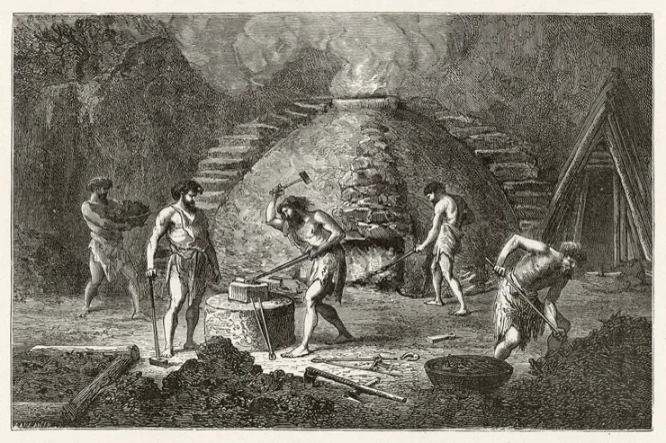 Iron age forge and anvil — ancient craftsmanship as metaphor for taste built through practice