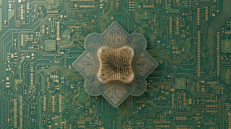 Silicon circuit board pattern
